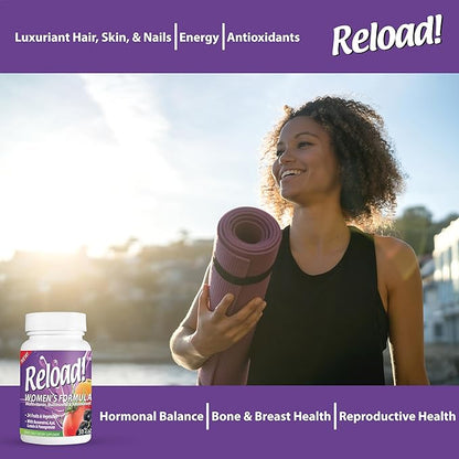 for Women, All Natural, Multivitamin, Multimineral, and Antioxidant with 24 Fruits and Vegetables as Well as Biotin for Hair, Skin, and Nails. 1 Month Supply.