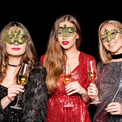 yeload Masquerade Masks 100 Bulk Vintage Masks of Masquerade Party, Venetian, Mardi Gras, Halloween, Masks for Women, Men