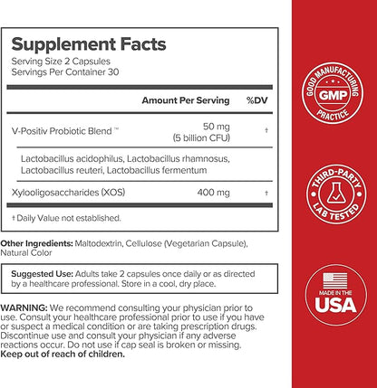 O Positiv URO Vaginal Probiotics for Women pH Balance with Prebiotics & Lactobacillus Probiotic Blend - Vaginal Health Supplement - Promote Healthy Vaginal Odor & Vaginal Flora, 60 Count (Pack of 1)