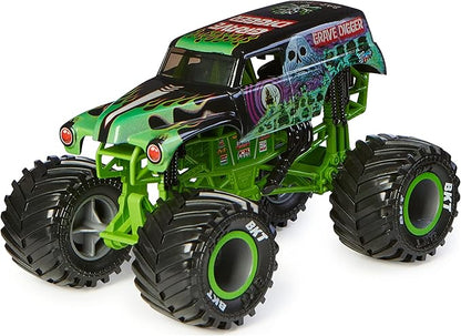 Monster Jam, Official Grave Digger (Green/Black) Monster Truck, Collector Die-Cast Vehicle, 1:24 Scale, Kids Toys for Boys Ages 3 and up