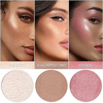 3 Pcs LIGHT-MEDIUM Contour Stick Set,Cream Blush & All Skin