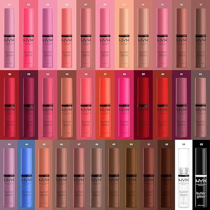 NYX PROFESSIONAL MAKEUP Butter Gloss, Non-Sticky Lip Gloss - Sorbet (Vibrant Coral)