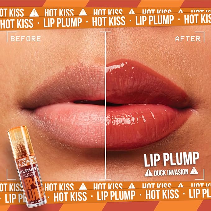 Duck Hydrating Fat Lip Oil, Plumper Gloss - primer, plumping, clear, high pigment, non-sticky - make lips fuller (04)