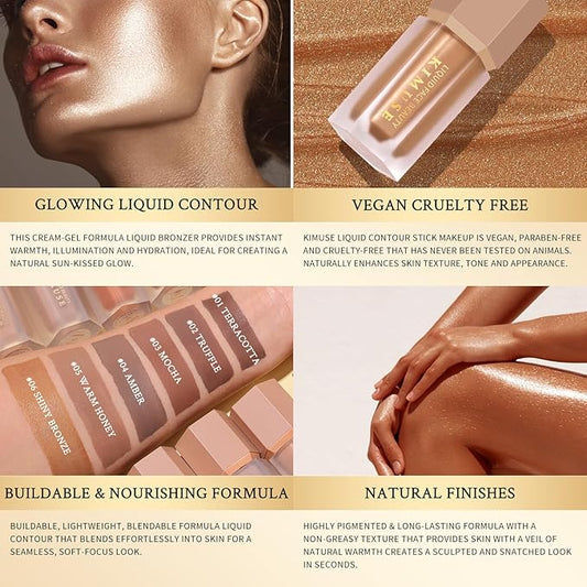 KIMUSE Soft Liquid Contour Stick, Glow Liquid Cream