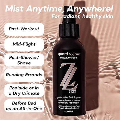 Guard & Glow Hydrating Face Skin Care Mist - Moisturizes & Calms Redness, Balancing & Toning Facial Mist Spray - Active Skin Repair - Korean Inspired Skin Care for All Skin Types