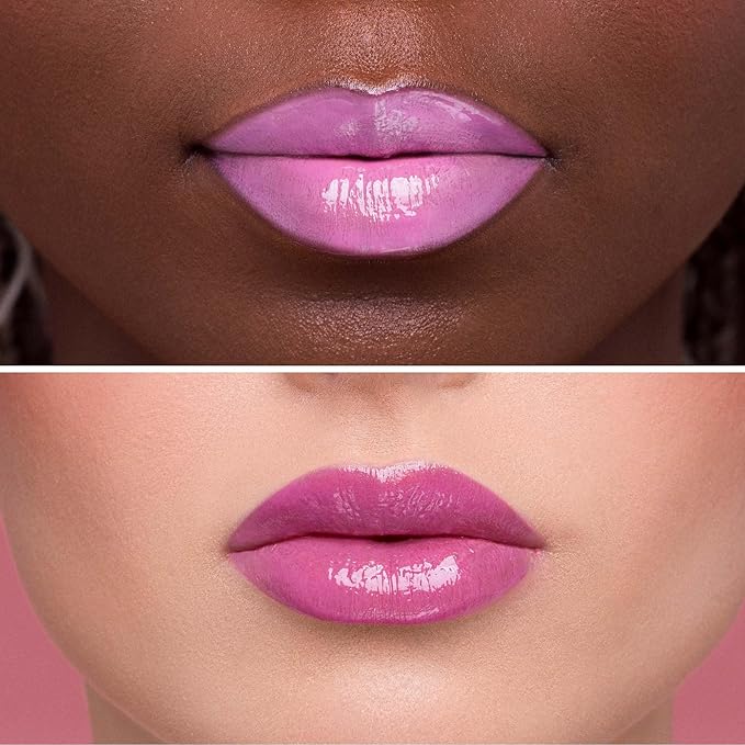 Juvia's Place Smoothie Lip Gloss Tutti Fruitty - Hydrating Cream Lipgloss with Pink & Mauve Tones - Non Sticky Plumping Glosses - High Shine Lipgloss for Women - Lip Plumper w/Cocoa Butter & Chia Oil