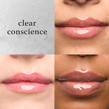 Julep So Plush Lip Oil, Hydrating Lip Treatment, Sheer Color & High-Shine Finish, Infused With Jojoba Oils, Apricot and Avocado, Vegan & Cruelty-free, Clear Conscience