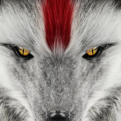 HAOAN Furry Dog Mask Animal Wolf Full Head for Halloween Fancy Dress Party Cosplay Costume Women Men