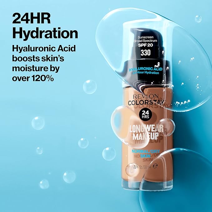 Revlon Liquid Foundation, ColorStay Face Makeup for Normal Medium Beige, 1.0 Oz