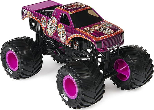 Monster Jam, Official Calavera Monster Truck, Collector Die-Cast Vehicle, 1:24 Scale, Kids Toys for Boys Ages 3 and up