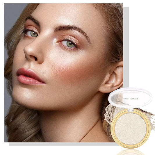 Boobeen Highlighter Powder Palette - Glow Shimmer Illuminator Brighten Skin
