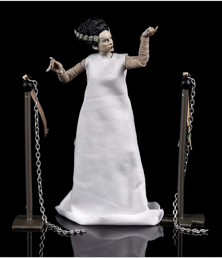 Jada Toys Universal Monsters 6" Bride of Frankenstein Action Figure, Toys for Kids and Adults, Black
