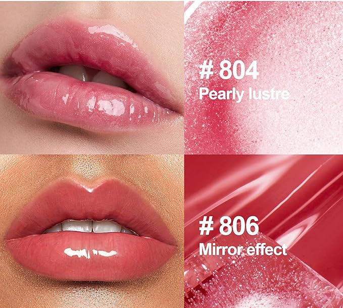 MAEPEOR Moisturizing Lipgloss Set 6PCS Smooth Shiny Lip Gloss Neutral Nude Nourishing Glossy Lipgloss for Women and Girls (Shiny, 6PCS Set B)