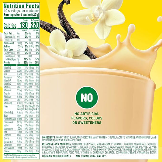 Carnation Breakfast Essentials High Protein Oral Supplement Classic French Vanilla Flavor 1.31 oz. Packet 60 Ct