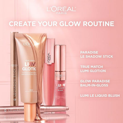 L'Oreal Paris Makeup Le Shadow Stick Eyeshadow, Blendable, Smudge-Resistant, Cream Eyeshadow, Alluring Rose, 0.05 Oz