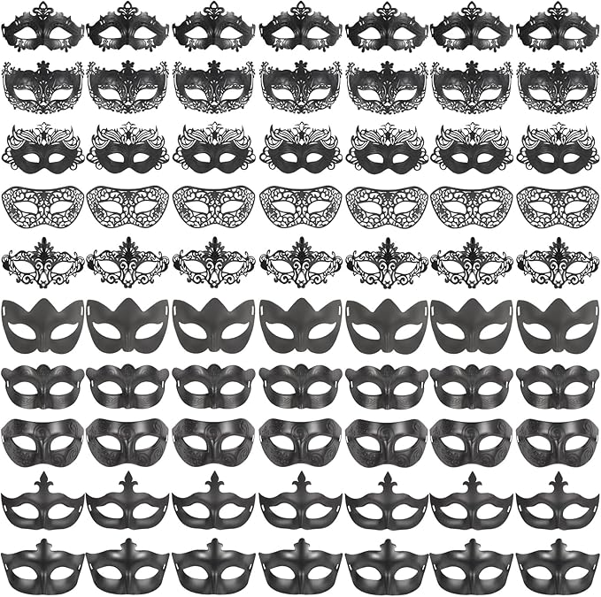 yeload Masquerade Masks 100 Bulk Vintage Masks of Masquerade Party, Venetian, Mardi Gras, Halloween, Masks for Women, Men