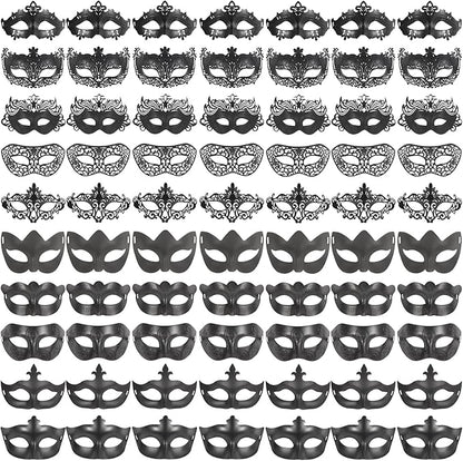 yeload Masquerade Masks 100 Bulk Vintage Masks of Masquerade Party, Venetian, Mardi Gras, Halloween, Masks for Women, Men