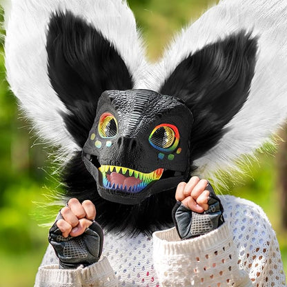 13 Pcs DIY Dino Mask Kit Hard Plastic Dinosaur Mask Furry Therian Dino Costume Kit Animal Dinosaur Party Costume