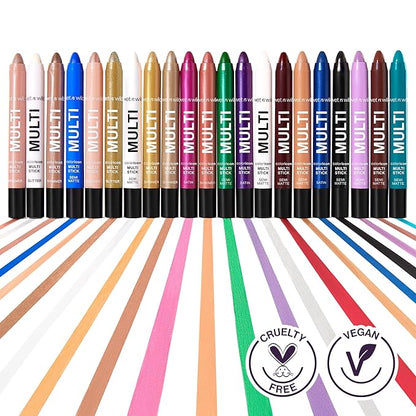 wet n wild Color Icon Cream Eyeliner Eyeshadow Multi-Stick, Moisturizing, Nourishing Velvety Cream-to-Powder Buildable & Blendable Formula, Cruelty-Free & Vegan - Royal Scam