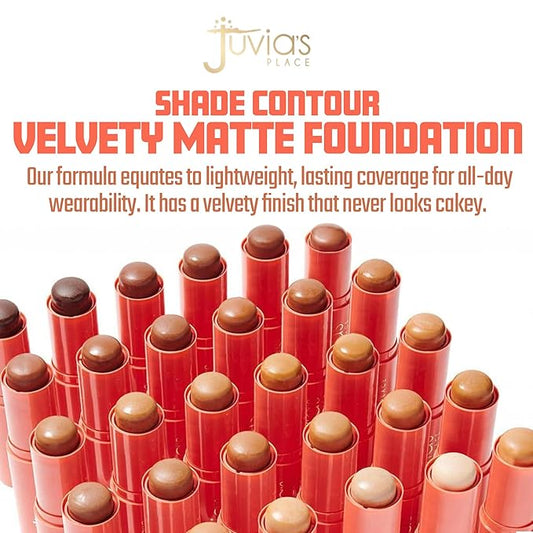 Juvia's Place Shade Stick Foundation, Concealer, Contour, Tunisia, Undertone, . 34 oz