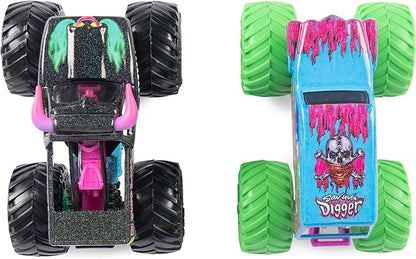 Monster Jam, Official Nitro Neon, Son-uva Digger Vs. El Toro Loco, 1:64 Scale Die-Cast Monster Trucks, Kids Toys for Boys Ages 3 and up