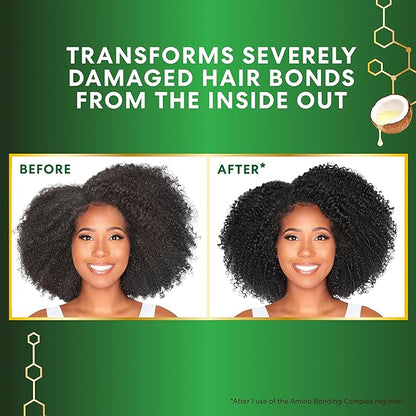 Palmer's Amino Bonding Complex Hair Oil, Healing Treatment with Coconut Oil & Vitamin E, Heat Protectant, Anti Frizz, Adds Shine, Strengthens & Protects Hair Growth, All Hair Types, 4 fl oz