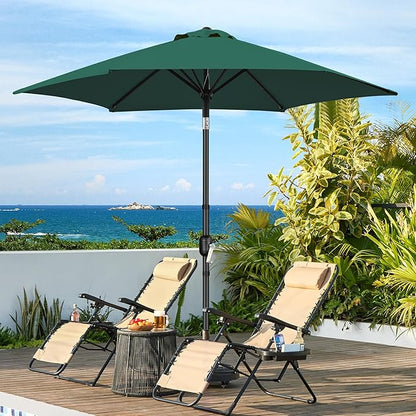 Yaheetech Patio Umbrella, 9FT Outdoor Table Market Umbrella with Push Button Tilt and Crank, Yard Sun Shade for Garden, Deck, Backyard, Pool