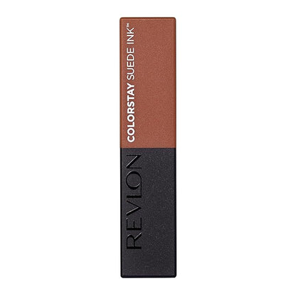 REVLON Lipstick, ColorStay Suede Ink, Built-in Primer, Infused with Vitamin E, Waterproof, Smudge-proof, Matte Color, 004 Pure Talent, 0.09 oz.