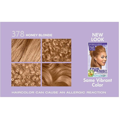 SoftSheen-Carson Dark and Lovely Fade Resist Rich Conditioning Hair Color, Permanent Hair Color, Up To 100 percent Gray Coverage, Brilliant Shine with Argan Oil and Vitamin E, Honey Blonde, 2 Count