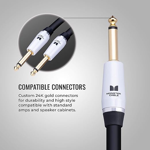 Monster Prolink Studio Pro 2000 Speaker Cable - Straight 6 ft, 1/4 Straight Plugs