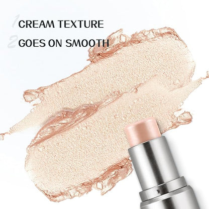 Boobeen Highlighter Makeup Stick, Cream Highlighter & Blush Dewy Finish