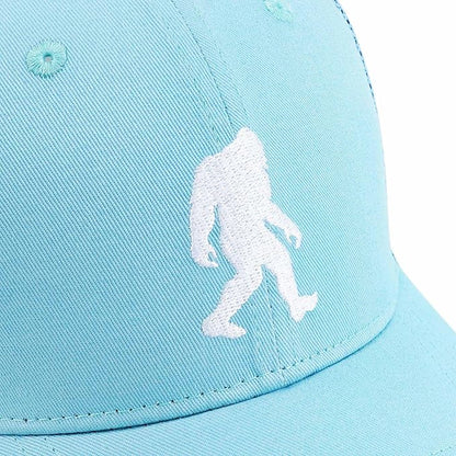Mesh Bigfoot Hat Leather Cap for Men- Great Snapback Closure Sasquatch Hat for Hunting & Hiking