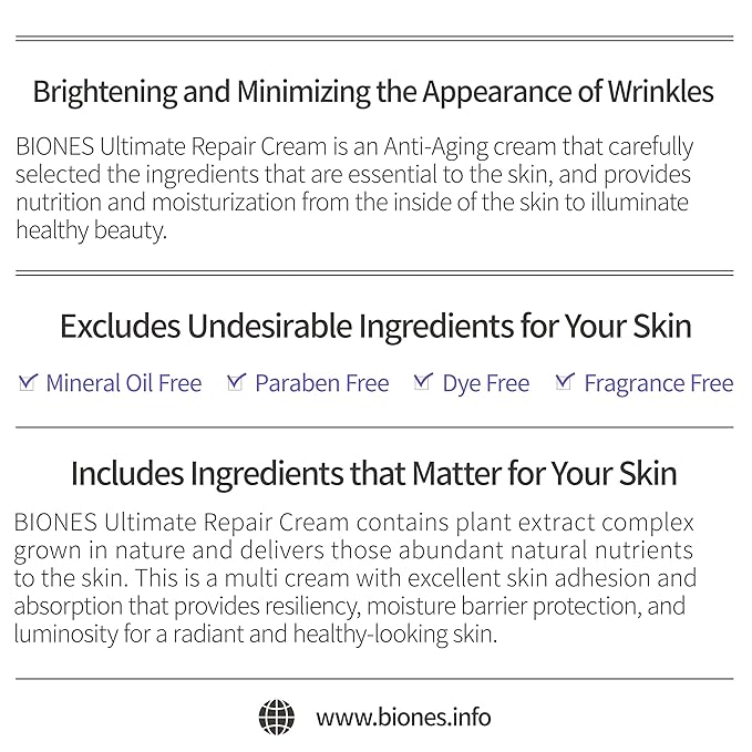 Ultimate Repair Cream - DMZ Natural Plant Complex Anti-Aging Wrinkle Repair Retinol Cream for Face