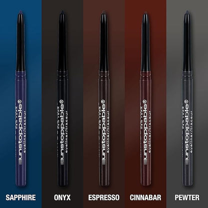 Maybelline Unstoppable Waterproof Mechanical Grey Eyeliner Pencil, Easy to Apply, Smooth Glide, Up to 24 Hour Wear, Pewter