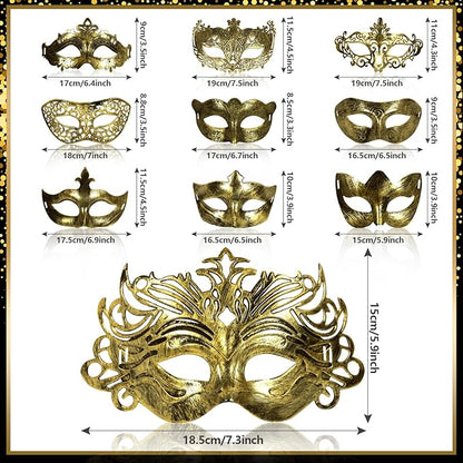 yeload Masquerade Masks 100 Bulk Vintage Masks of Masquerade Party, Venetian, Mardi Gras, Halloween, Masks for Women, Men