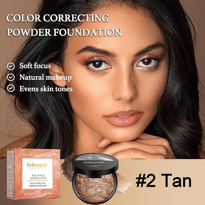 Baked Brighten Foundation, Coror Correcting Baked Balance Foundation,Buildable