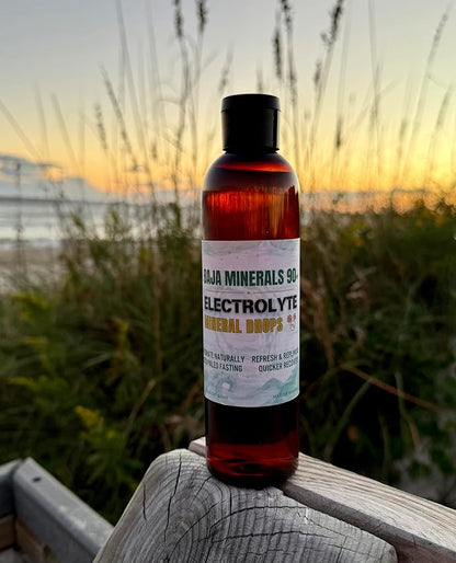 Electrolyte Drops Hydration Drops Liquid Electrolytes Trace Minerals 8 oz Bottle Over 110 Servings Nutrition Fasting Buoy Keto Paleo Celtic Organic Kosher Baja Minerals GLP1 Shilajit Magnesium
