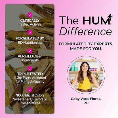 HUM Best of Berberine Supplement 1200mg - Pure Potency for Metabolic Wellness, Enhanced with BioPerine for Maximum Absorption (60 Capsules)