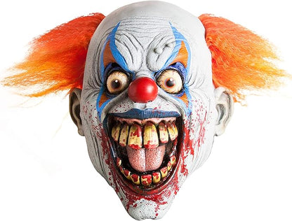 Deja Boo Scary Adult Mask - Unique Creepy Halloween Mask Design - Realistic Face Costumes- Scariest Masks Ever For A Fun Halloween -Adults Horror Costume Pure Evil - Killer Shingles the Clown Mask