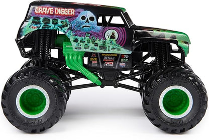 Monster Jam, Official Grave Digger Monster Truck, Collector Die-Cast Vehicle, 1:24 Scale, Kids Toys for Boys Ages 3 and up