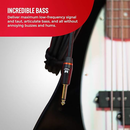 Monster Prolink Bass Instrument Cable. 21 ft Guitar Cable. Straight to Straight Bass Guitar Cable. 95% Copper Braided Shield Cable Bass Guitar. Bass Guitar Cable.