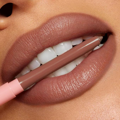 ColourPop So Juicy Plumping Lip Liner with Peptides - Long Lasting Lip Liner for Visibly Plumped & Shaped Lips - Enriched with Smoothing Ceramides & Peppermint - Tease (0.01 oz)