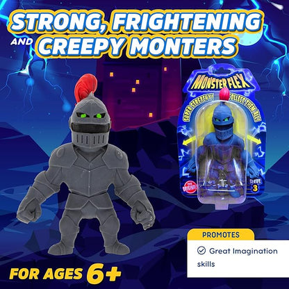 Monster Flex Stretchy Toys for Boys and Girls - 14 Unique Spooky Stretch Monsters - Stretch Guy Toys for Kids Birthday Gift Party Favors, Sensory Fidget Stress Toys for Kids - Series 3 (Ghost Knight)