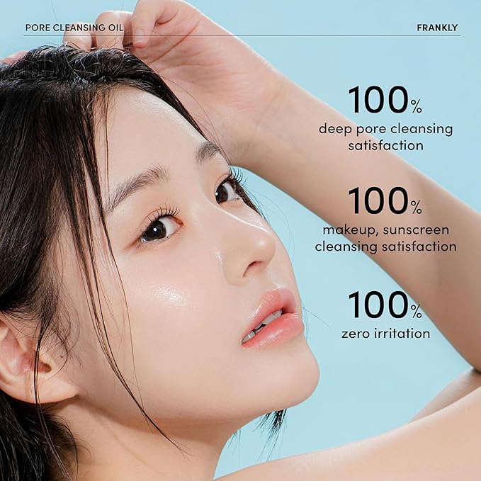 FRANKLY Pore Reset Ritual Set – Cleansing Oil, AHA Toner & 10 Semi-Gel Sheet Masks for Smooth, Clear, Poreless Skin