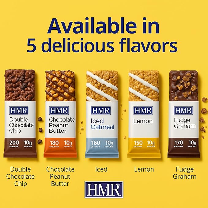 HMR Bar, Lemon Protein Bar | 10g of Protein | Nutritious Snack to Support Weight Maintenance | Low Calorie Dessert | | 24 Count