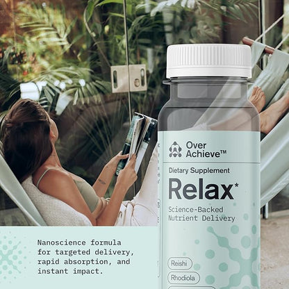 Supplement Variety Pack with Advanced Nanoscience Technology, 3 Pack, Stress Calming Relax Drink, Sleep Aid Drink, Mushroom Supplement Drink, 2 oz Shot