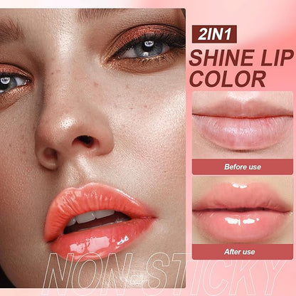 Lipstick Primer Jolilab Fruit Lip Oil,Hydrating Lip Glow Oil,Hydrating