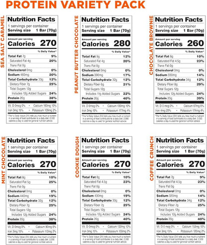 PROBAR - PROTEIN Bar, Variety Pack, Non-GMO, Gluten-Free, Healthy, Plant-Based, Whole-Food Ingredients, Natural Energy (12 Count) - Flavors May Vary