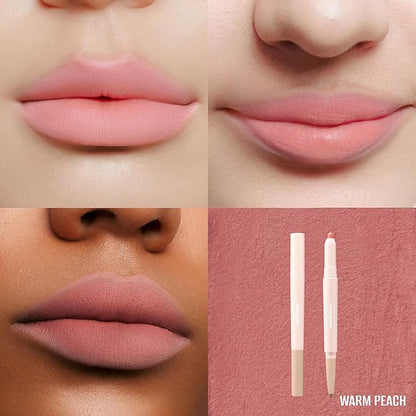 COLORGRAM All In One Over-Lip Maker 01 Warm Peach | Versatile Lip Liner & Contour with Natural Shades, Matte finish, Bigger and Fuller Lips, Plumping effect, Smooth creamy texture