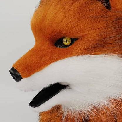 HAOAN Furry Dog Mask Animal Wolf Full Head for Halloween Fancy Dress Party Cosplay Costume Women Men